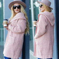 ABIGAIL Blush Pink Cardigan Long Sleeve-Sweater-Moda Me Couture