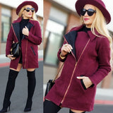 ALLI Burgundy Sweater Jacket-Jackets & Coats-Moda Me Couture