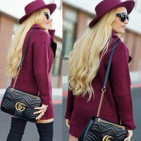 ALLI Burgundy Sweater Jacket-Jackets & Coats-Moda Me Couture