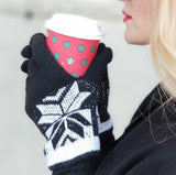 Warm Winter Mittens Gloves Black