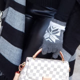 Warm Winter Mittens Gloves Gray-Accessories-Moda Me Couture