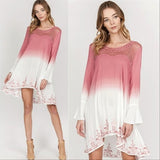 Garden Pink Tunic Dress-Dress-Moda Me Couture