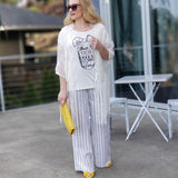 Resort Vibes Striped Pants-Pants-Moda Me Couture