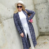Blue Open Front Cardigan
