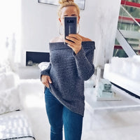 Aiden Ribbed Sweater Top Blue