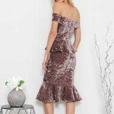 Stunning Velvet Dress-Dress-Moda Me Couture