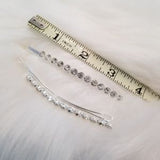 Rhinestone 2 Hair Pins Silver-Accessories-Moda Me Couture