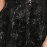 Holiday Party Black Mini Dress-Dress-Moda Me Couture