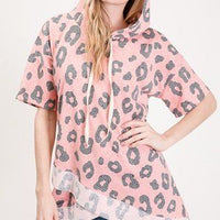 Leopard Print Hoodie Top-Tops-Moda Me Couture